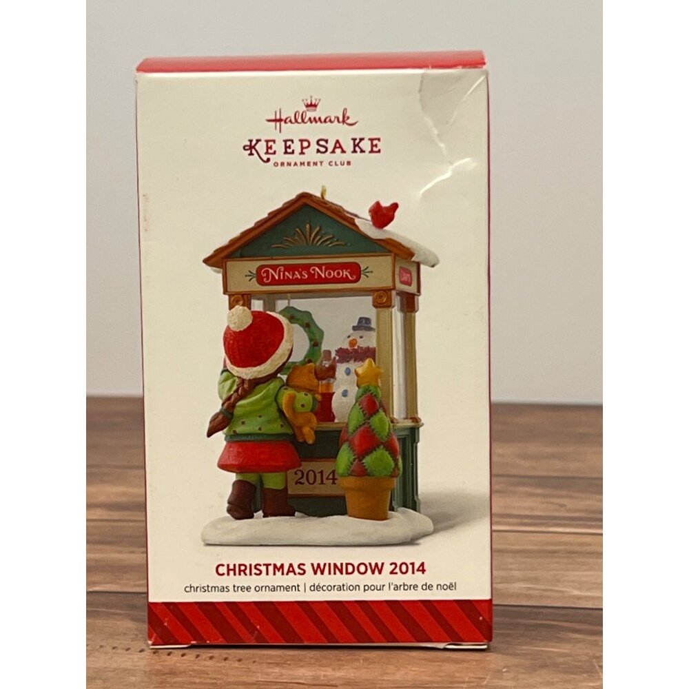 2014 HALLMARK KEEPSAKE ORNAMENT QXC5076 CHRISTMAS WINDOW 2014 BY NINA AUBE